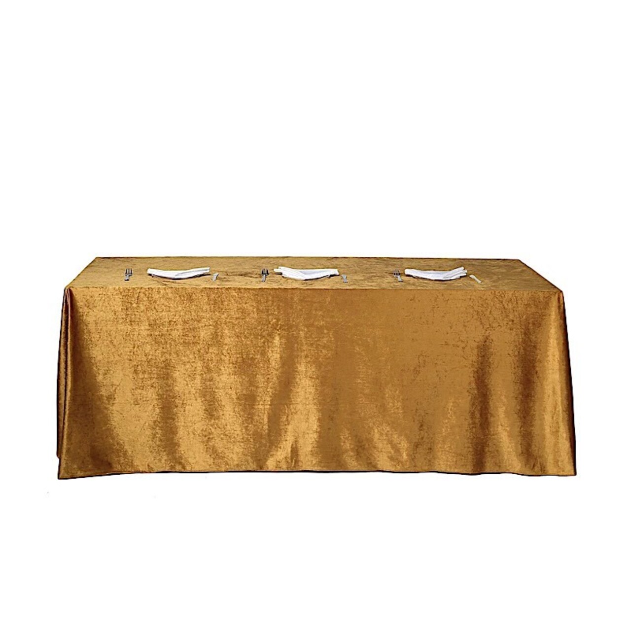 90" x 156" Premium Velvet Rectangular Tablecloth – Wedding & Party Linens